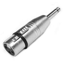 Audio Convertor XLR (F) to 6.35mm Mono TS (M)