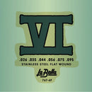 La Bella 767-6F Stainless Steel Flat Wound Strings for Bass VI