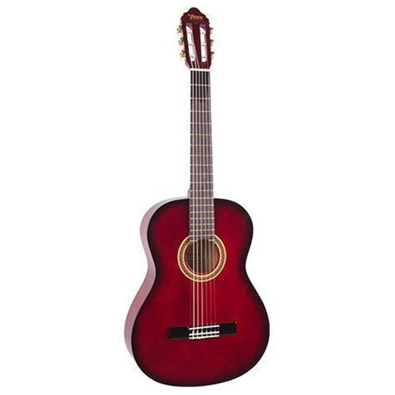 Valencia VC102 1/2 Size Classical Guitar - Red Burst