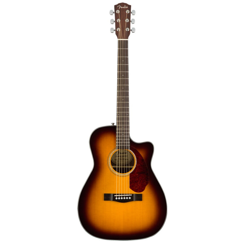 Fender Classic Design CC-140SCE Concert Acoustic Electric Guitar w/ Case - Sunburst