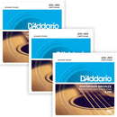 D'Addario EJ16-3D Phosphor Bronze Light Gauge (3 Pack) 12 - 53