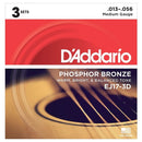 EJ17-3D Phosphor Bronze Medium (3 Pack) 13 - 56