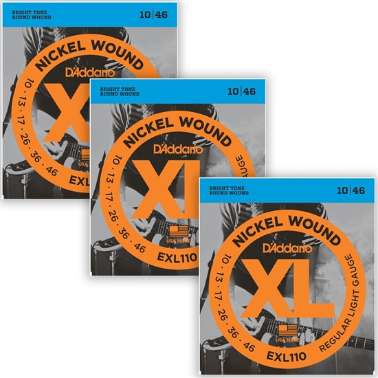 *Promo* D'Addario EXL110-3D Regular Light (3 Pack) 10- 46