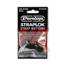Jim Dunlop J1033B Dual Design Strap Button Pair - Black