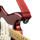 D'Addario Auto Lock Nylon Guitar Strap - Blood Red