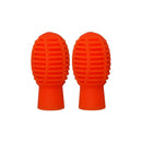 Maxtone Silicone Drumstick Practice Tips - Pair in Orange
