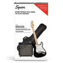 Squier Sonic Series Strat Pack - Black (inc. Amp, Cable and Strap)
