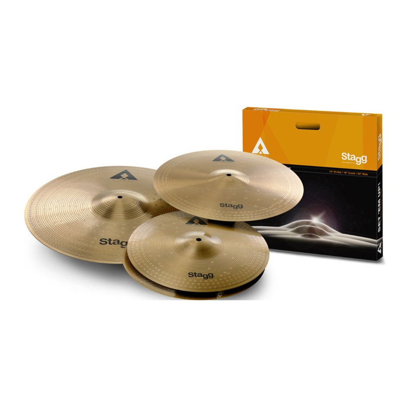 Stagg AXK Copper/Steel Cymbal Set - 14" HH / 16" C / 20" R