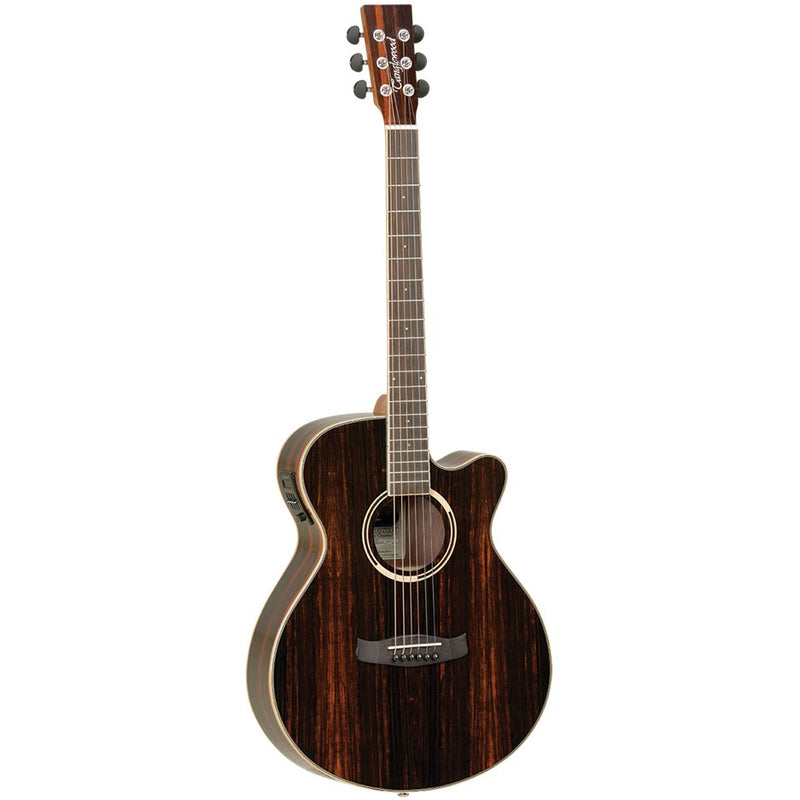 Tanglewood Discovery Exotic Superfolk Acoustic Guitar w/ Pickup - All Ebony