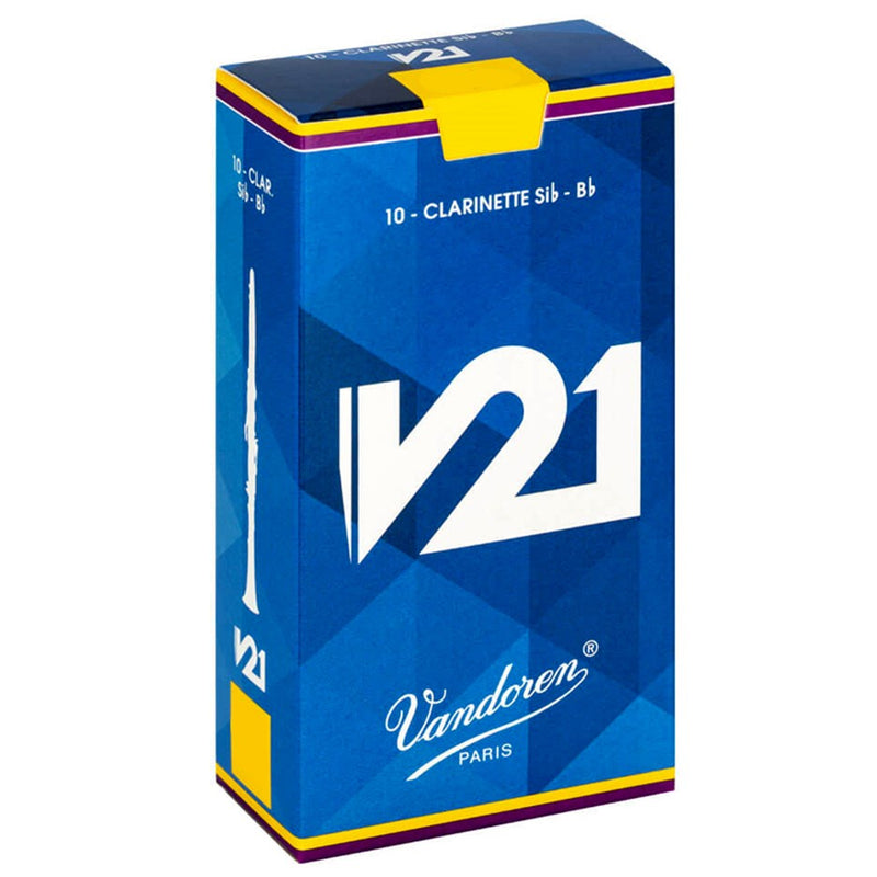 Vandoren B Flat Clarinet Reeds V21 -Box of 10  (ALL STRENGTHS)