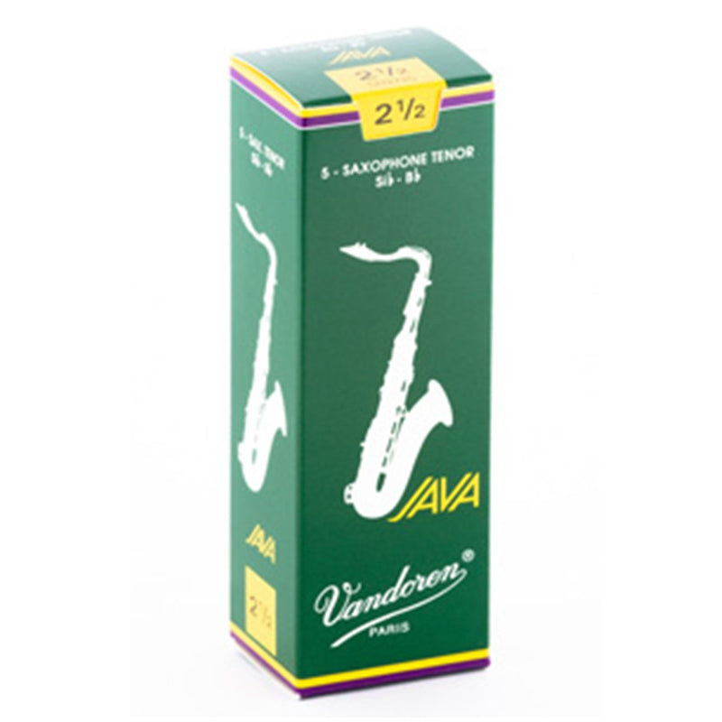 Vandoren Tenor Sax Reeds JAVA - Box of 5 (ALL STRENGTHS)