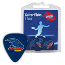 AFL Team Guitar Plectrums - Select Your Team - 5 pack