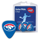 AFL Team Guitar Plectrums - Select Your Team - 5 pack