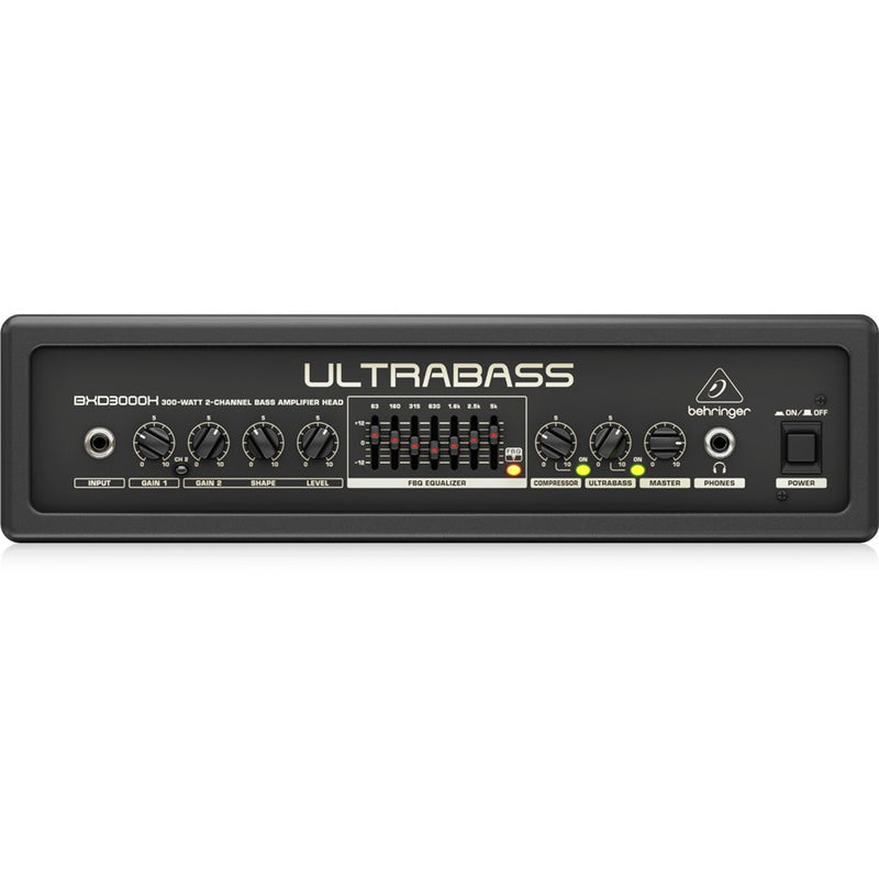Behringer Ultrabass BXD3000H 300 Watt 2-Channel Bass Amplifier Head