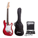 Casino ST-Style Electric Guitar Pack w/ 10-Watt Amp - Transparent Wine Red