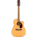 Fender CD-140SCE 12-String Dreadnaught Acoustic Guitar w/ Pickup & Case - Natural