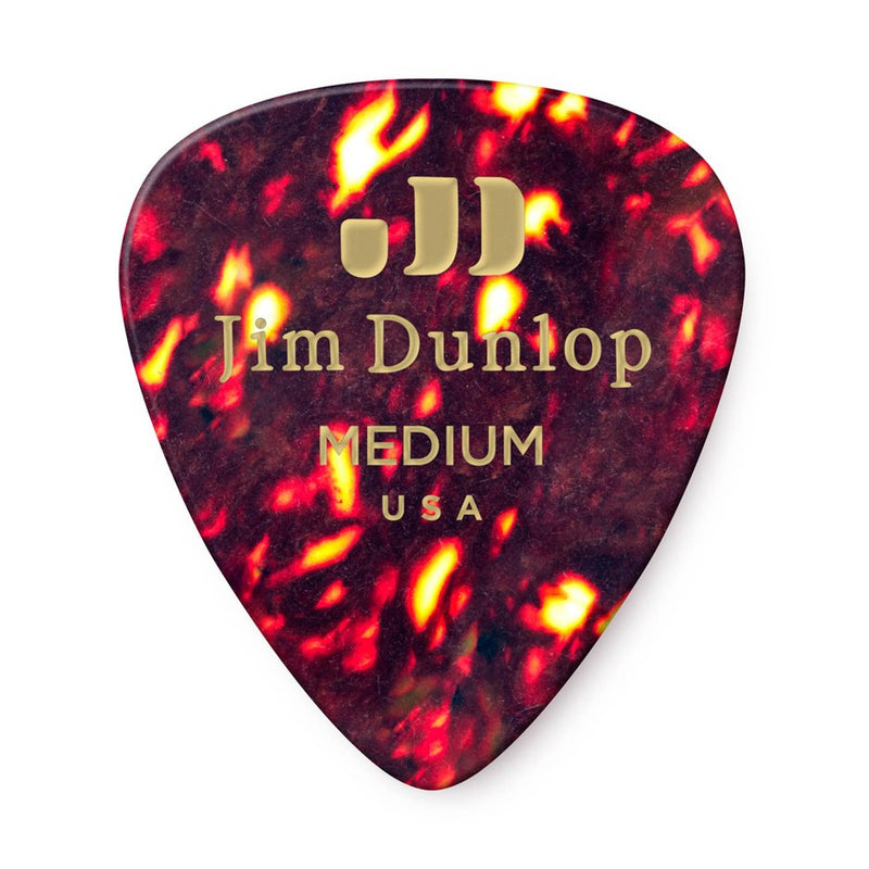 Dunlop Celluloid Shell Picks 12 Pack - Medium