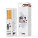 D'Addario Organic Jazz Select Unfiled Tenor Saxophone Reeds, Box Of 5 - All Strengths