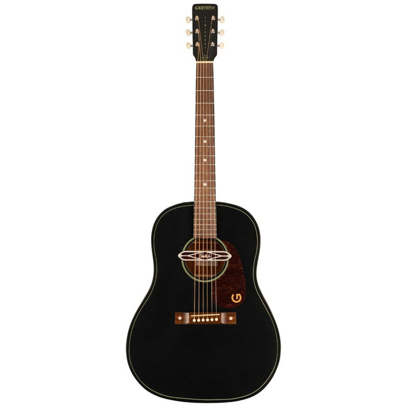 Gretsch Jim Dandy Deltoluxe Dreadnought Acoustic Guitar w/ Pickup - Black Top