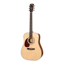 Cort Earth 70 Dreadnought Left Handed Acoustic Guitar - Open Pore Natural