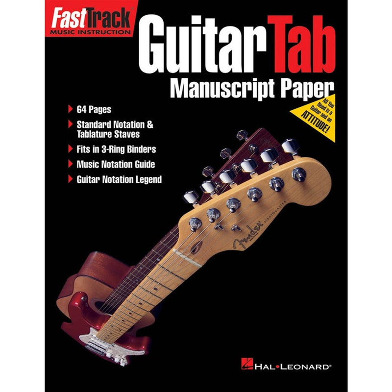 Fast Track Guitar Tab Manuscript Book