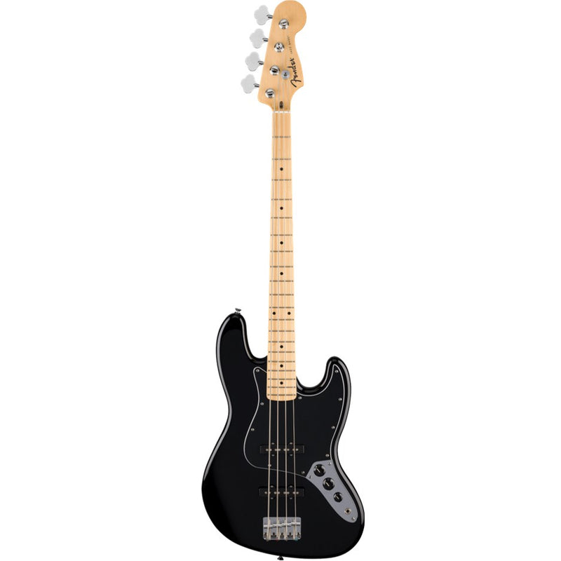 Fender Standard Series Jazz Bass Guitar, Maple Fingerboard - Black