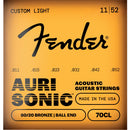 Fender 70CL AuriSonic 80/20 Bronze Acoustic Guitar Strings - 11-52
