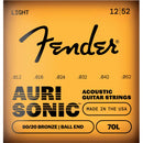 Fender 70L AuriSonic 80/20 Bronze Acoustic Guitar Strings - 12-52
