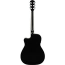 Fender CC-60SCE Concert Acoustic Guitar w/ Pickup - Black