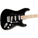 Squier FSR Sonic Stratocaster, Maple Fingerboard w/ Black Pickguard - Black