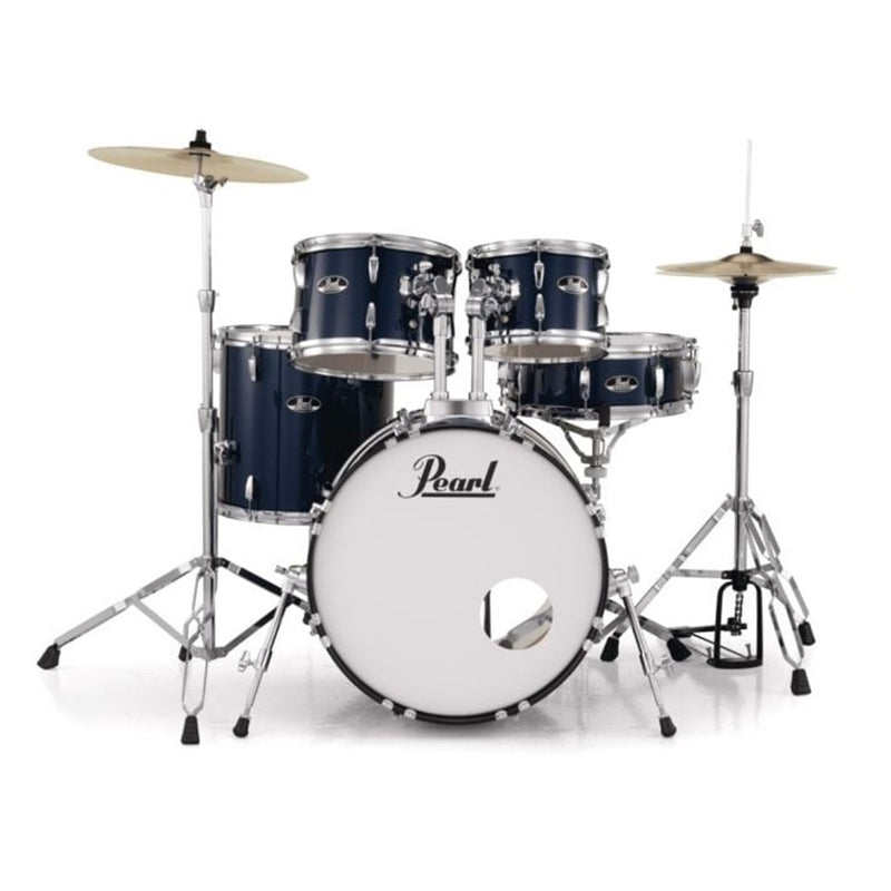 Pearl Roadshow-X 20" 5-Piece Fusion Drum Kit w/ Hardware and Cymbals - Royal Blue Metallic