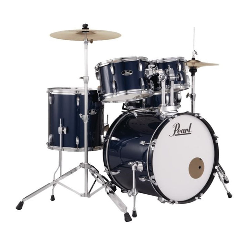 Pearl Roadshow-X 20" 5-Piece Fusion Drum Kit w/ Hardware and Cymbals - Royal Blue Metallic