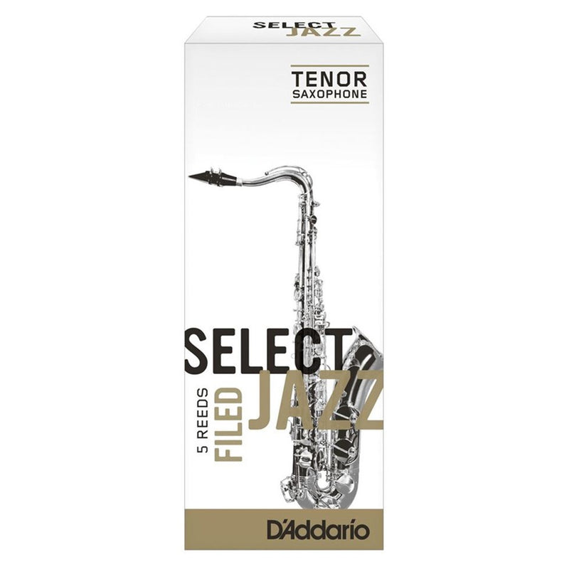 D'Addario Organic Select Jazz Filed Tenor Saxophone Reeds, Box of 5 - ALL STRENGTHS