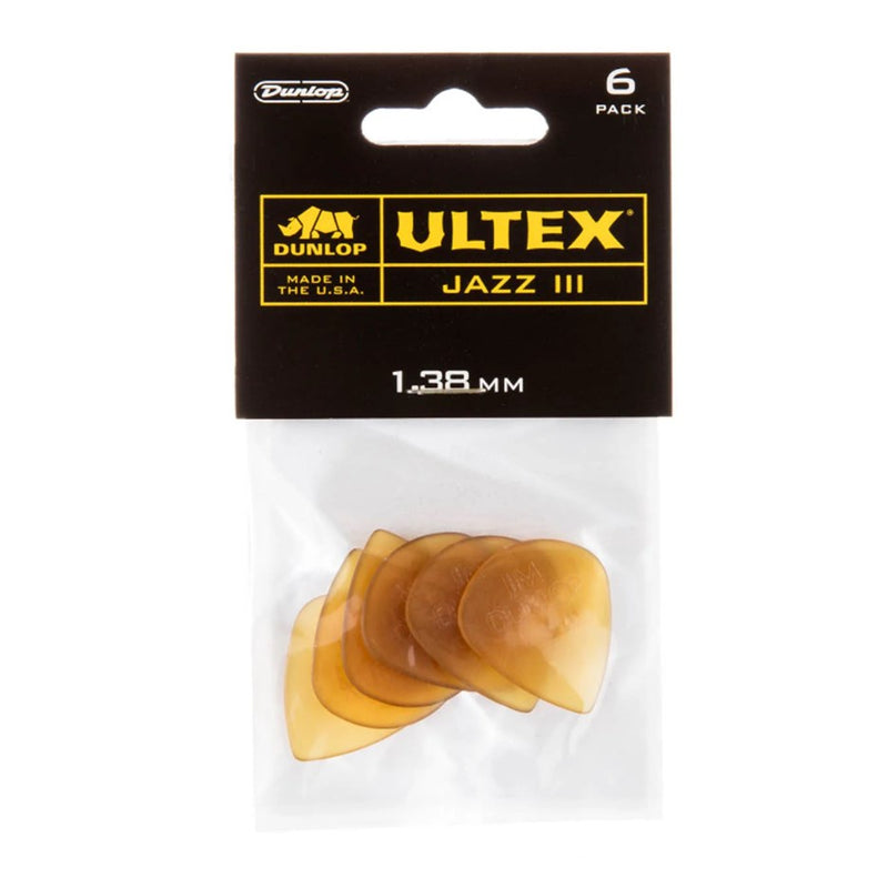 Dunlop JP438 Ultex Jazz Players Pack 1.38mm - Pack of 6