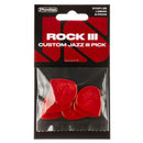 Dunlop Rock III Jazz III Custom Player's Pick Pack - 6 Pack