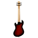 Kala UBASS-SB-TB-FS Solid Body 4-String, Fretted - Tobacco Burst