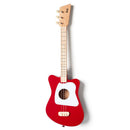 Loog Mini Acoustic Guitar for Kids (Ages 3+) w/ Flashcards & App - Red
