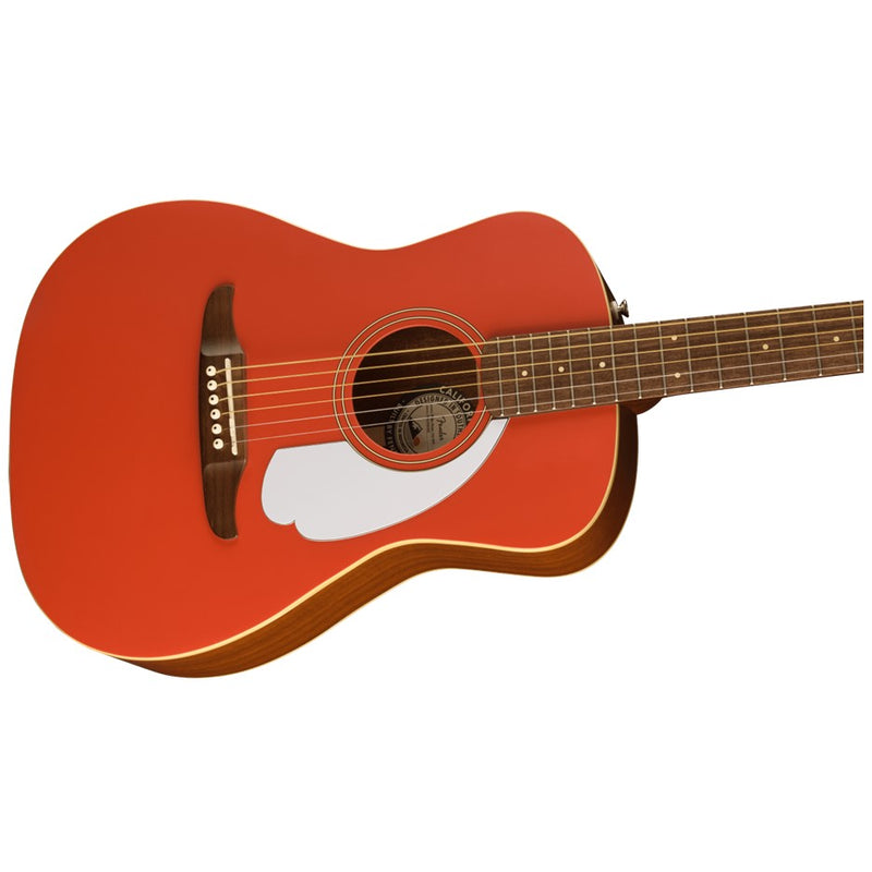 Fender Malibu Player Parlor Acoustic Guitar Fiesta Red