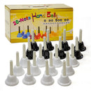Maxtone Handbells, 20-Note Chromatic (A3-E6) - Black & White