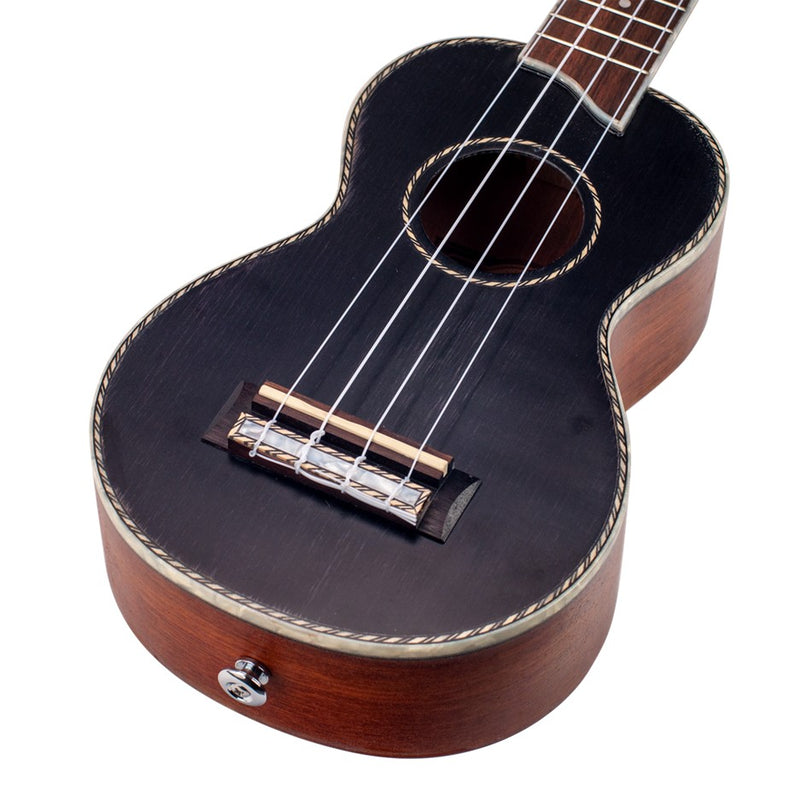 Mahalo Pearl Series Soprano Ukulele w/ Bag - Black Pearl