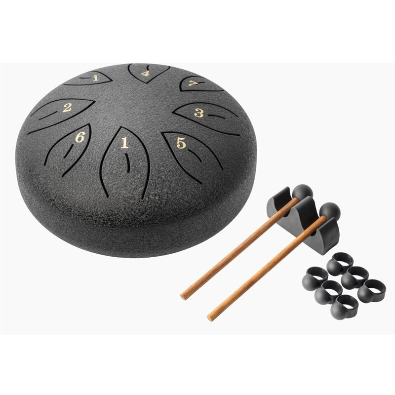 Mano Percussion 6" Tongue Drum w/ Bag - Black