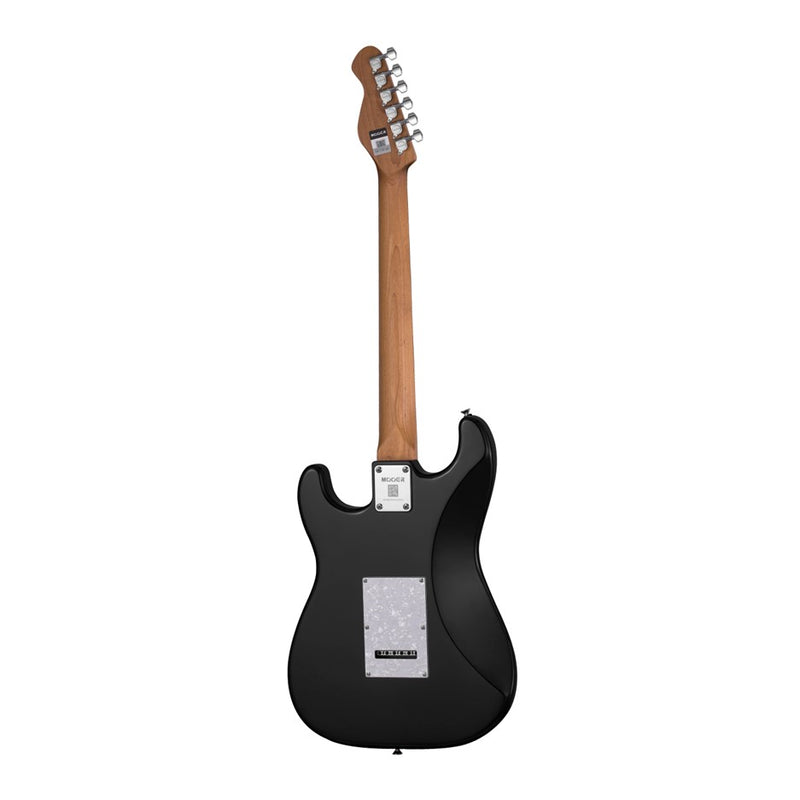 Mooer MSC-10-BLK/TTSP St-Style Electric Guitar - Black w/ Tortoiseshell Pickguard