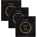 D'addario NYXL1046 Nickel Wound, Regular Light 10-46 3 Pack