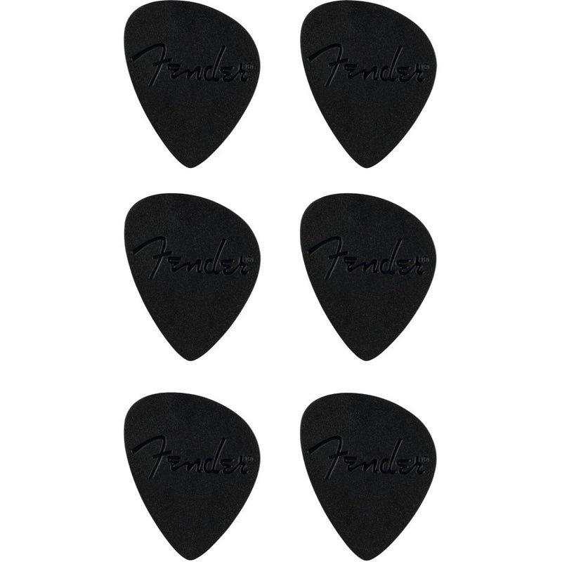 Fender Offset Picks - Pack of 6 - Black