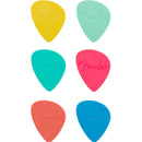 Fender Offset Picks - Pack of 6 - Multi Colour
