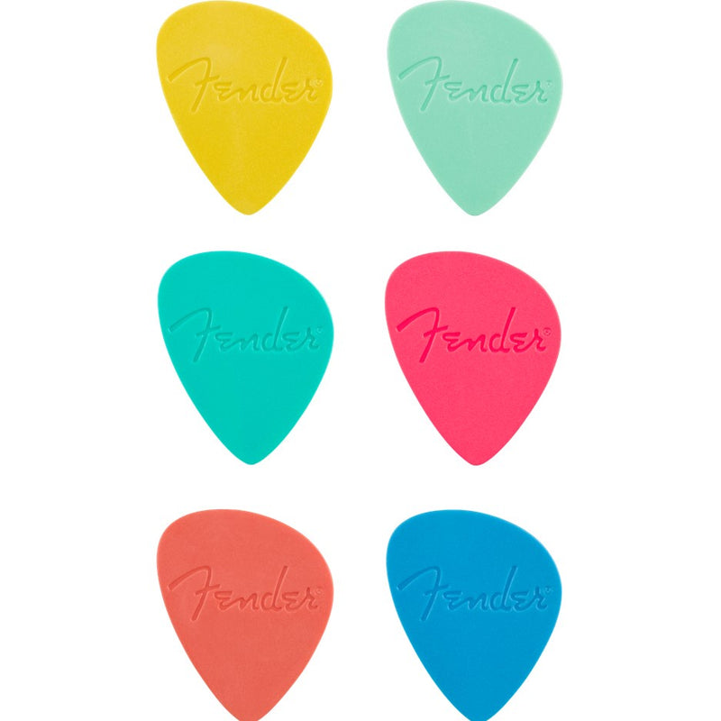 Fender Offset Picks - Pack of 6 - Multi Colour