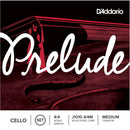 D'Addario Prelude Cello String Set, 4/4 Scale, Medium Tension