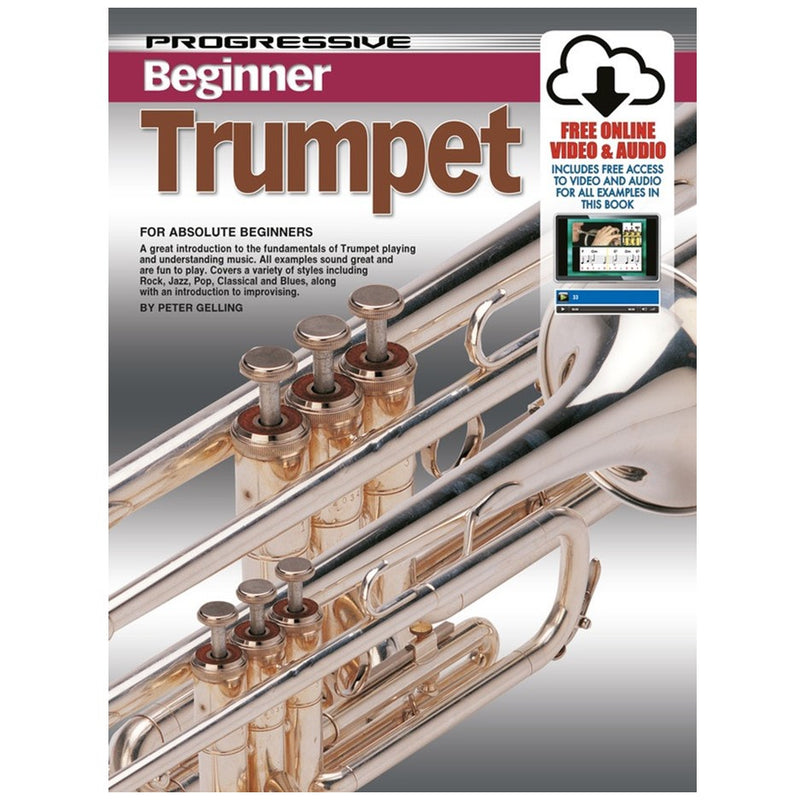 Progressive Beginner Trumpet w/ Online Audio