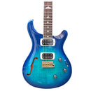 PRS SE Custom 24 Semi Hollow Piezo Electric Guitar in Lake Blue