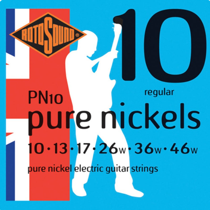 Rotosound PN10 Pure Nickels Electric Guitar Strings - 10 - 46